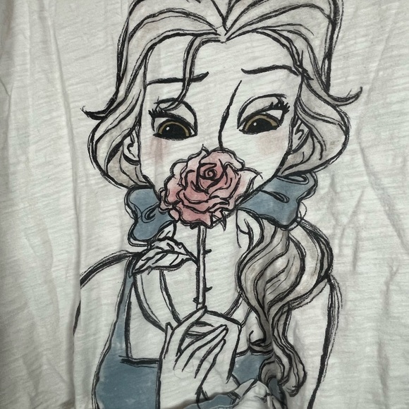 Disney Cream V-Neck T-Shirt - Picture 2 of 5